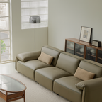 Elara Top Grain Leather Power Recliner Sofa