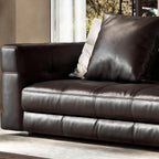 Blazer Black Leather Sofa