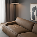 Deacon Modern Nubuck Leather Sofa