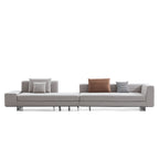 Brandy Channel Tufting Sectional with Coffee Table