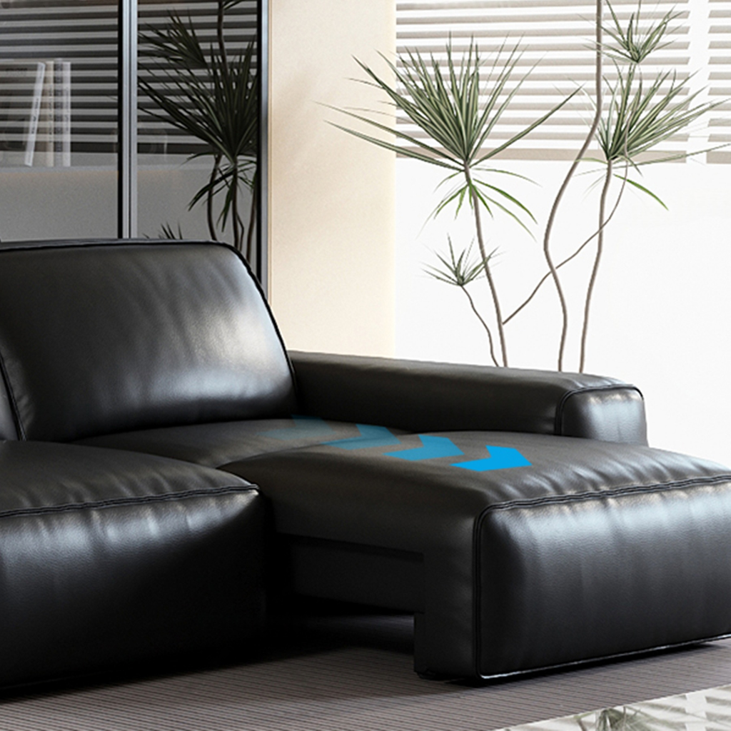 Domus Leather Power Sleeper Sofa