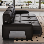 Onyx Leather Electric Recliner Sofa Bed