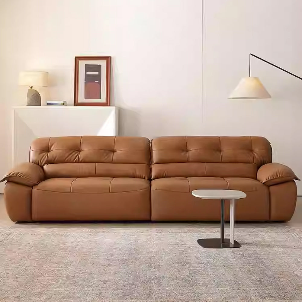 Ridhay Leather Sleeper Sofa