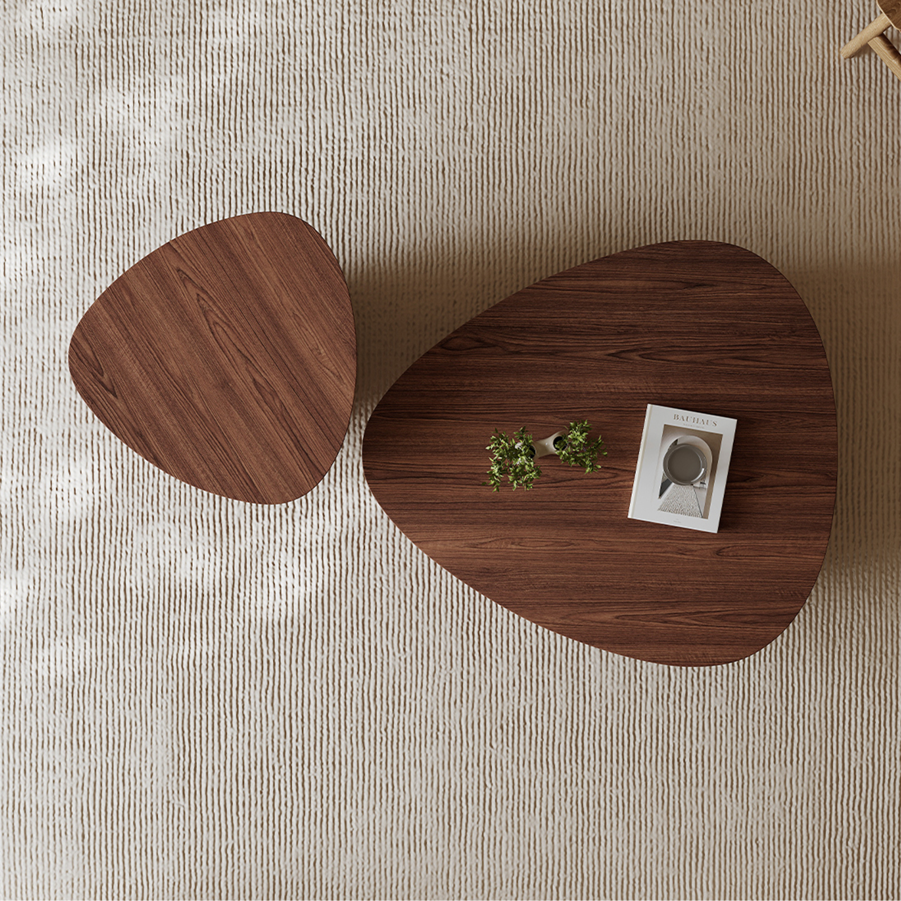 Irregular Shape Nesting Coffee Table