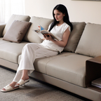 Connery Elevate Floating Leather Sofa