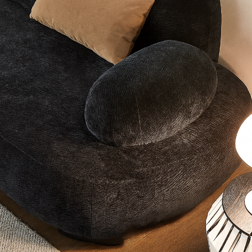 Velvet Curved Sectional Sofa