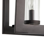 Lustre linéaire industriel moderne à 5 lumières pour salle à manger, style ferme, en verre transparent, idéal pour une cuisine ou un îlot