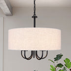 Plafonnier semi-encastré moderne à 5 lampes pour salle à manger, chambre à coucher, salon - N/A