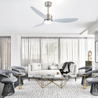 Ventilateur de plafond à DEL de 52 pouces avec télécommande (3 pales)