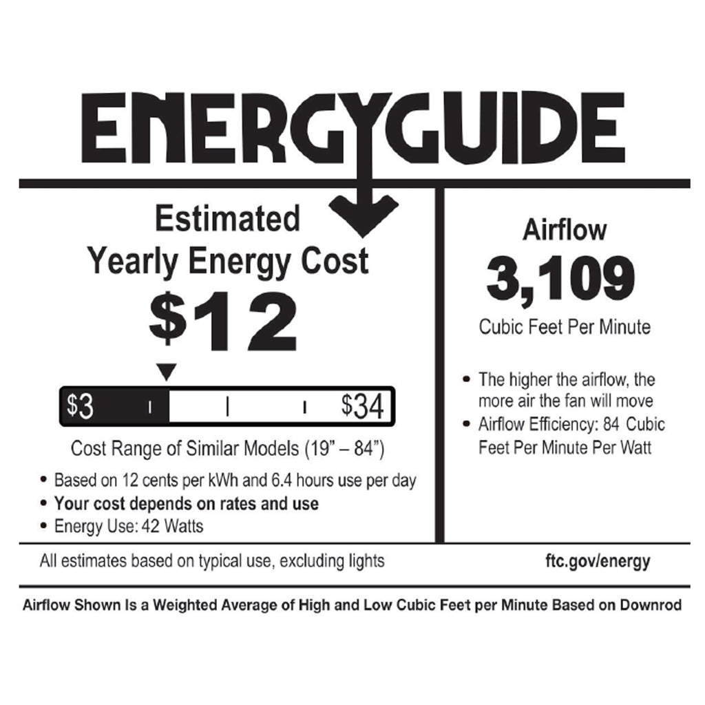 Ventilateur de plafond à DEL River of Goods Olivia, finition bronze huilé/cristal, 52 pouces - 52L x 52W x 18.25H - 52L x 52W x 18.25H