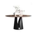 Lunaro Wood & Steel Round Dining Table