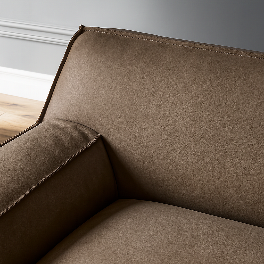 Deacon Modern Nubuck Leather Sofa