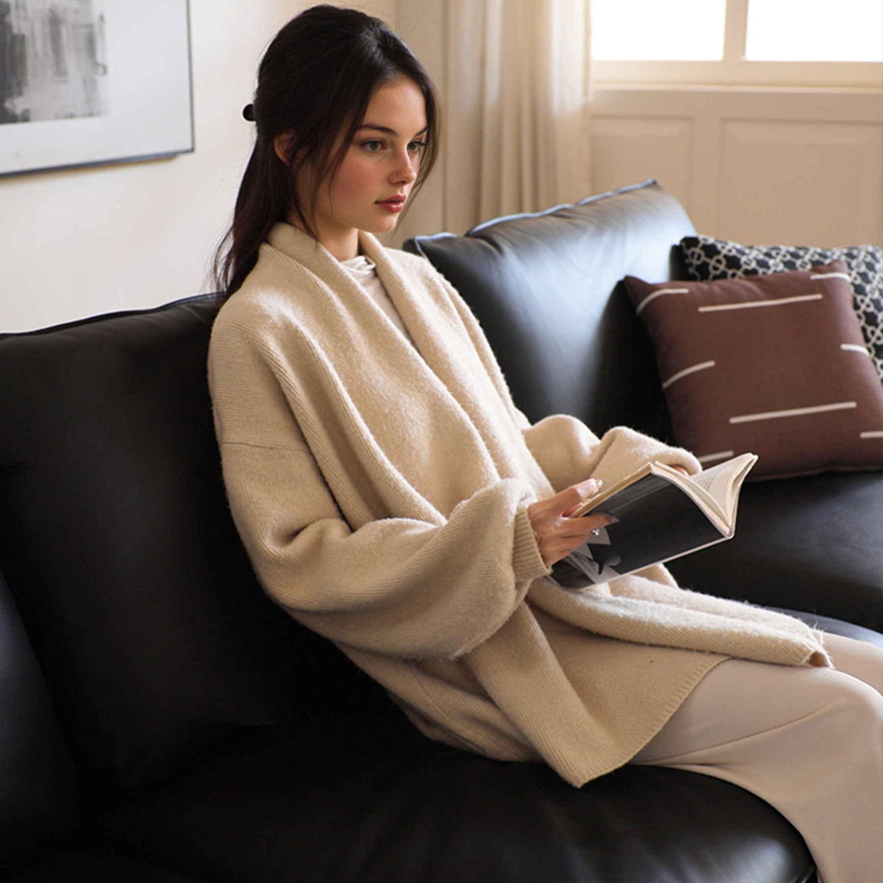 Brownie Modern Luxe Leather Sofa