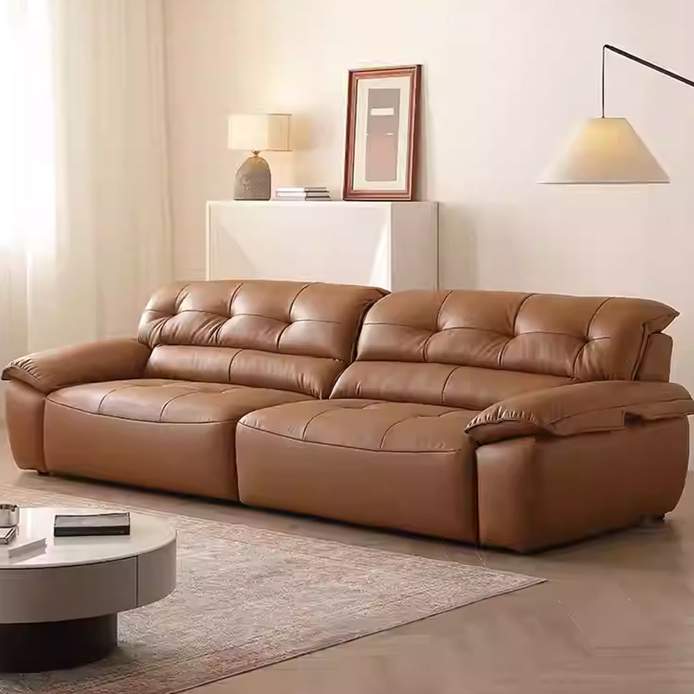 Ridhay Leather Sleeper Sofa