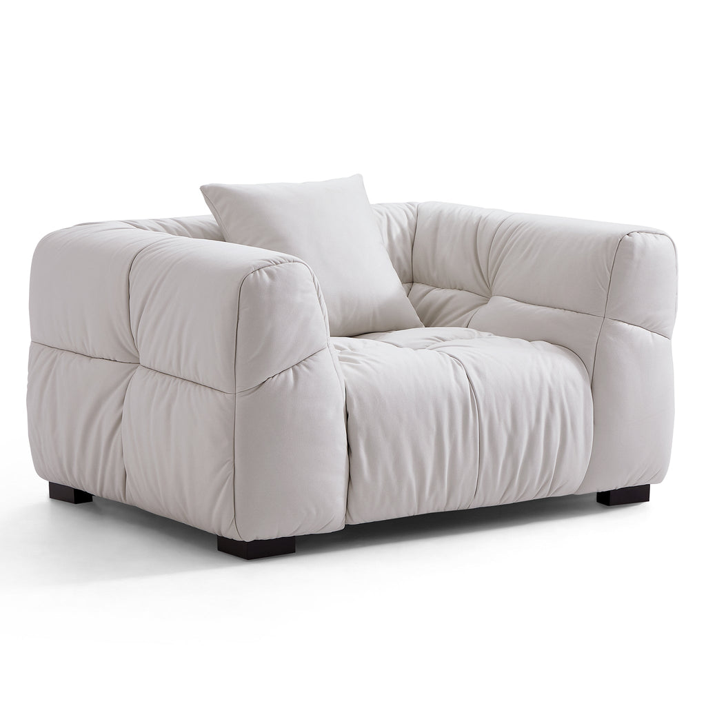 Boba Cream Leathaire Sectional Set