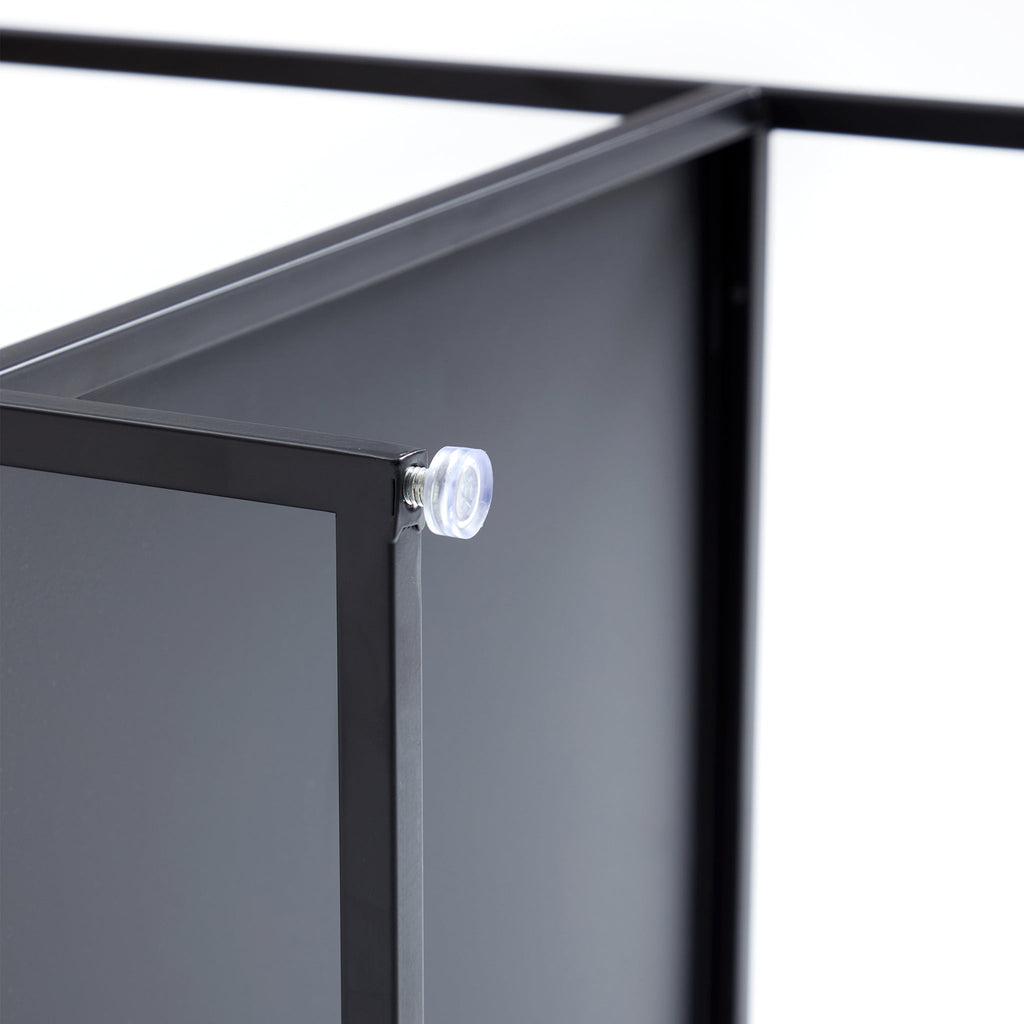 Blacksteel Walnut Storage Side Table