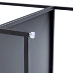 Blacksteel Walnut Storage Side Table