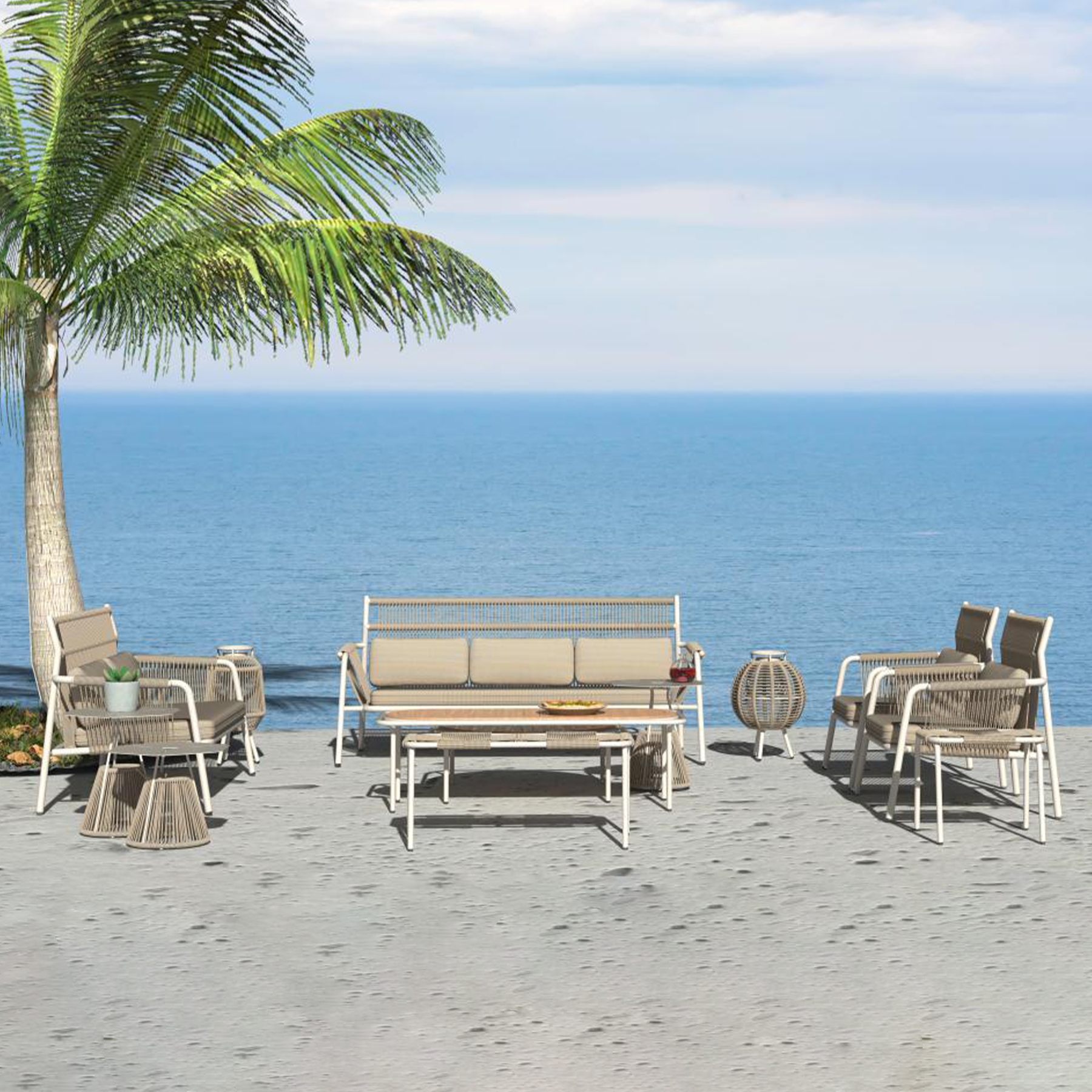 Verde & Azure Outdoor Lounge Set