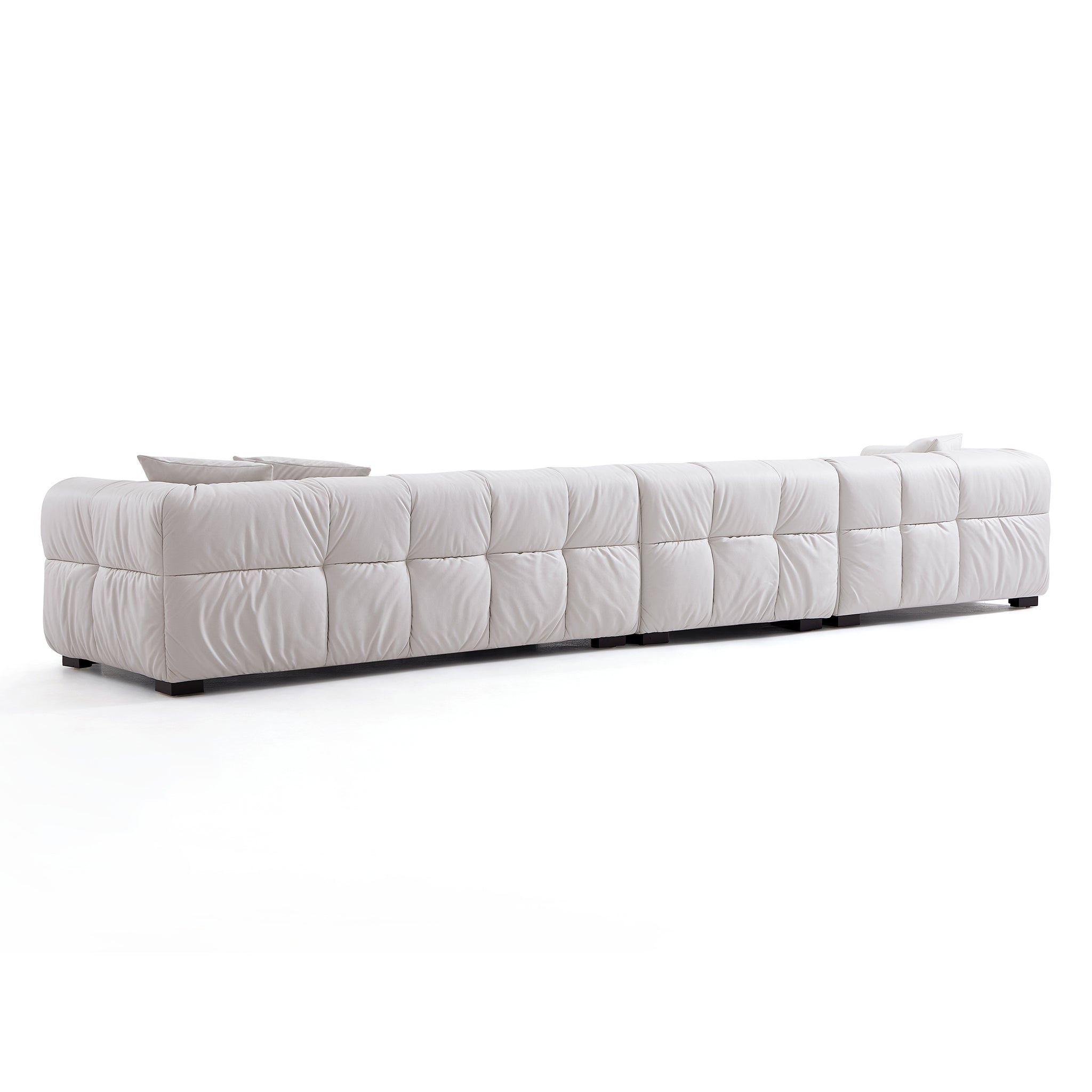Boba Cream Leathaire Sectional Set