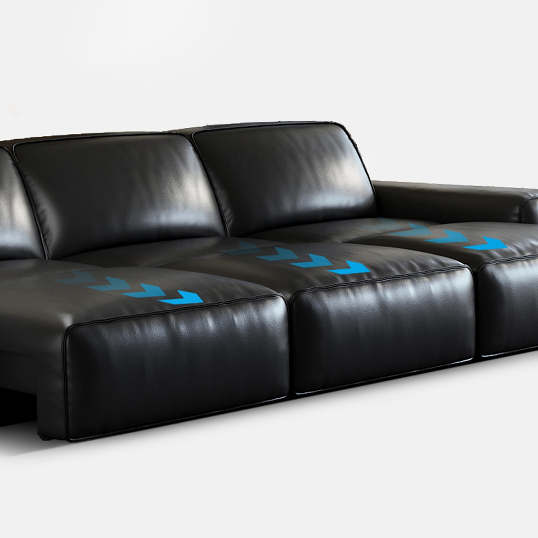 Domus Leather Power Sleeper Sofa