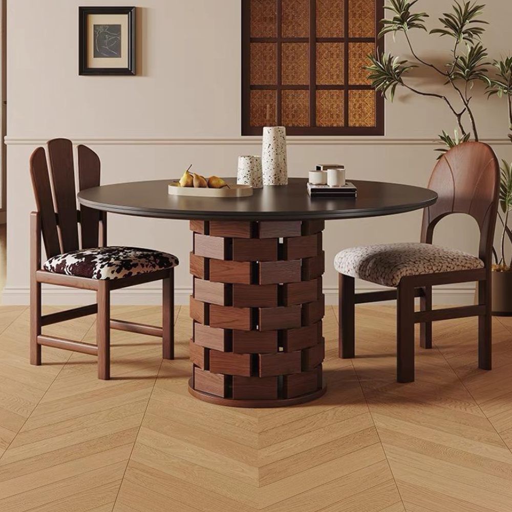 Grid Round Dining Table