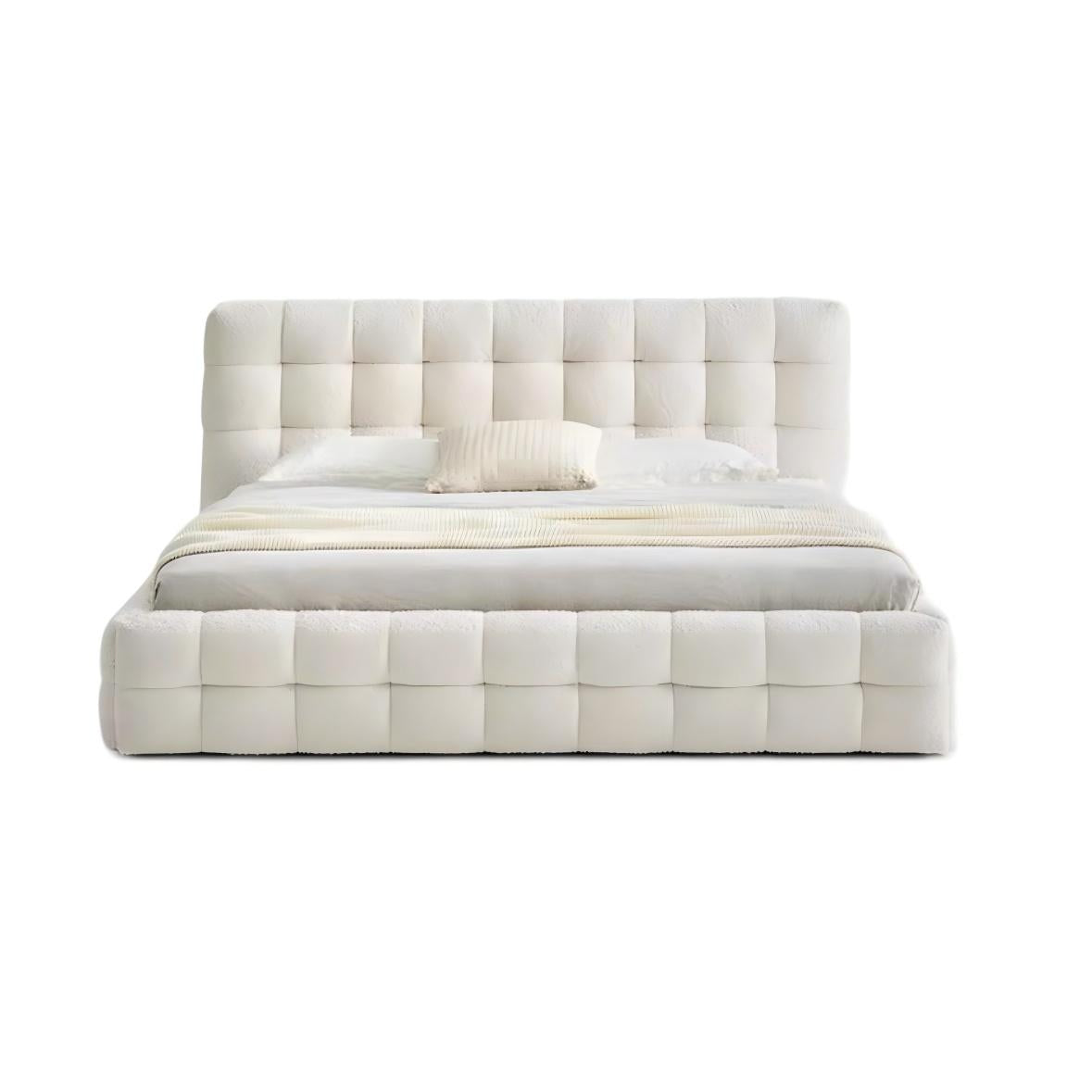 Cream Puff Boucle Bed