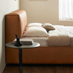 Cinnamon Leather Bed