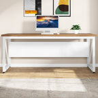 Bureau d'ordinateur en L de 63 pouces avec classeur latéral de 47 pouces, ensemble de bureau exécutif pour la maison