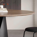 Lunaro Wood & Steel Round Dining Table