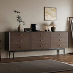Napoli Dark Walnut Storage Sideboard Cabinet