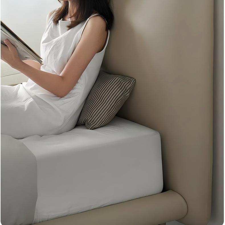 Choco Swirl Leather Bed