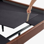 Mocha Slice Leather Bed