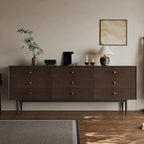Napoli Dark Walnut Storage Sideboard Cabinet