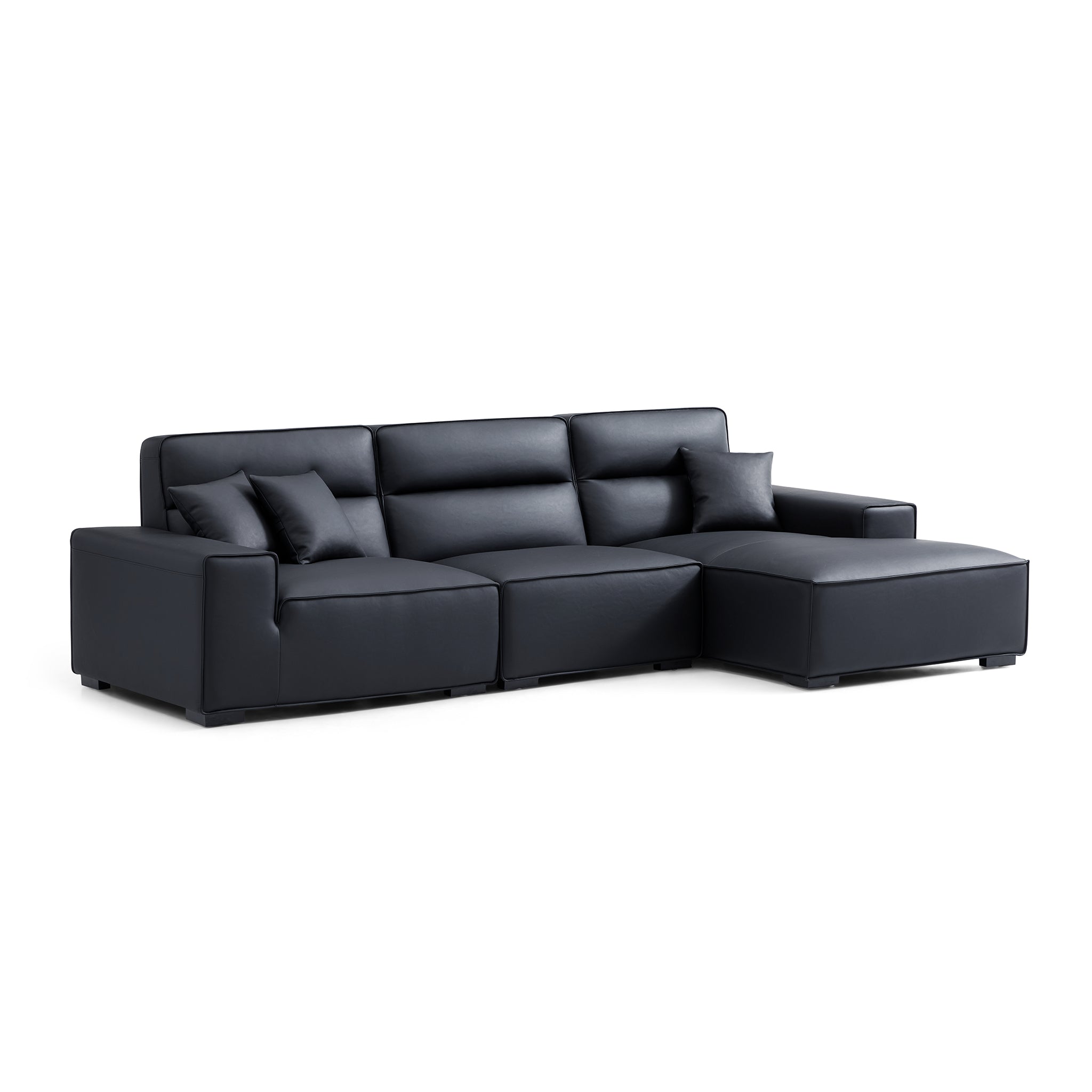 Domus High-Back Modular Leather Sectional