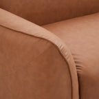 Milano Moda Minimalist Brown Corner Sofa