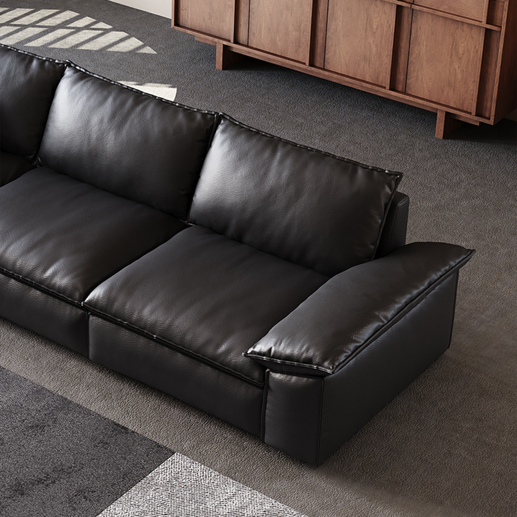 Brownie Modern Luxe Leather Sofa