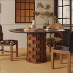 Grid Round Dining Table
