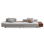 Brandy Channel Tufting Sectional with Coffee Table
