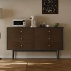 Napoli Dark Walnut Storage Sideboard Cabinet