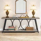 Table console extra longue de 70,9 pouces, table d'appoint pour salon
