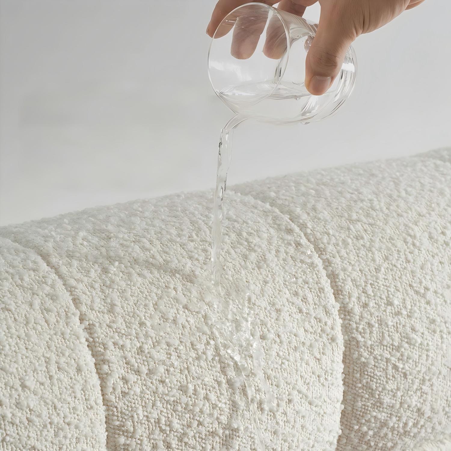 Cream Puff Boucle Bed