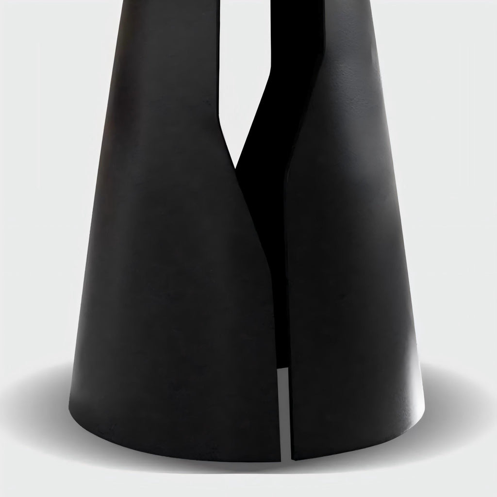 Lunaro Wood & Steel Round Dining Table