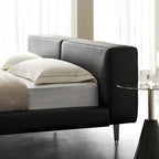 Charcoal Toast Leather Bed