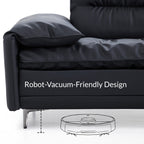 Lewis Adjustable Backrest Ultra-Wide Leather Sofa