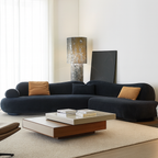 Velvet Curved Sectional Sofa