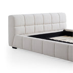Cushy Boucle Fabric Bed