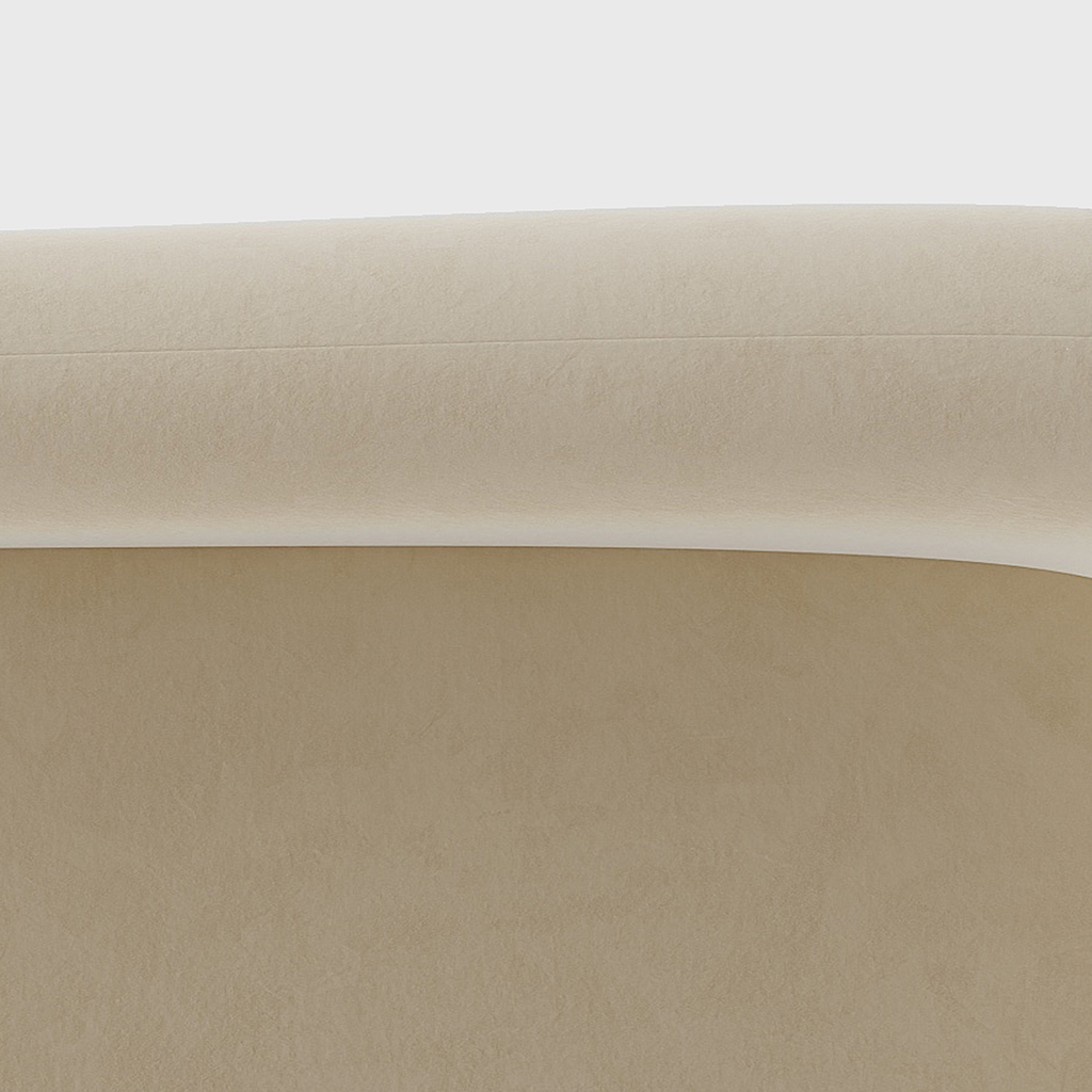 Arcana Curved Premium Velvet Sofa
