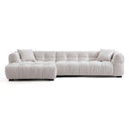 Boba Cream Leathaire Sectional Set