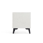 Cushy Boucle Fabric Nightstand