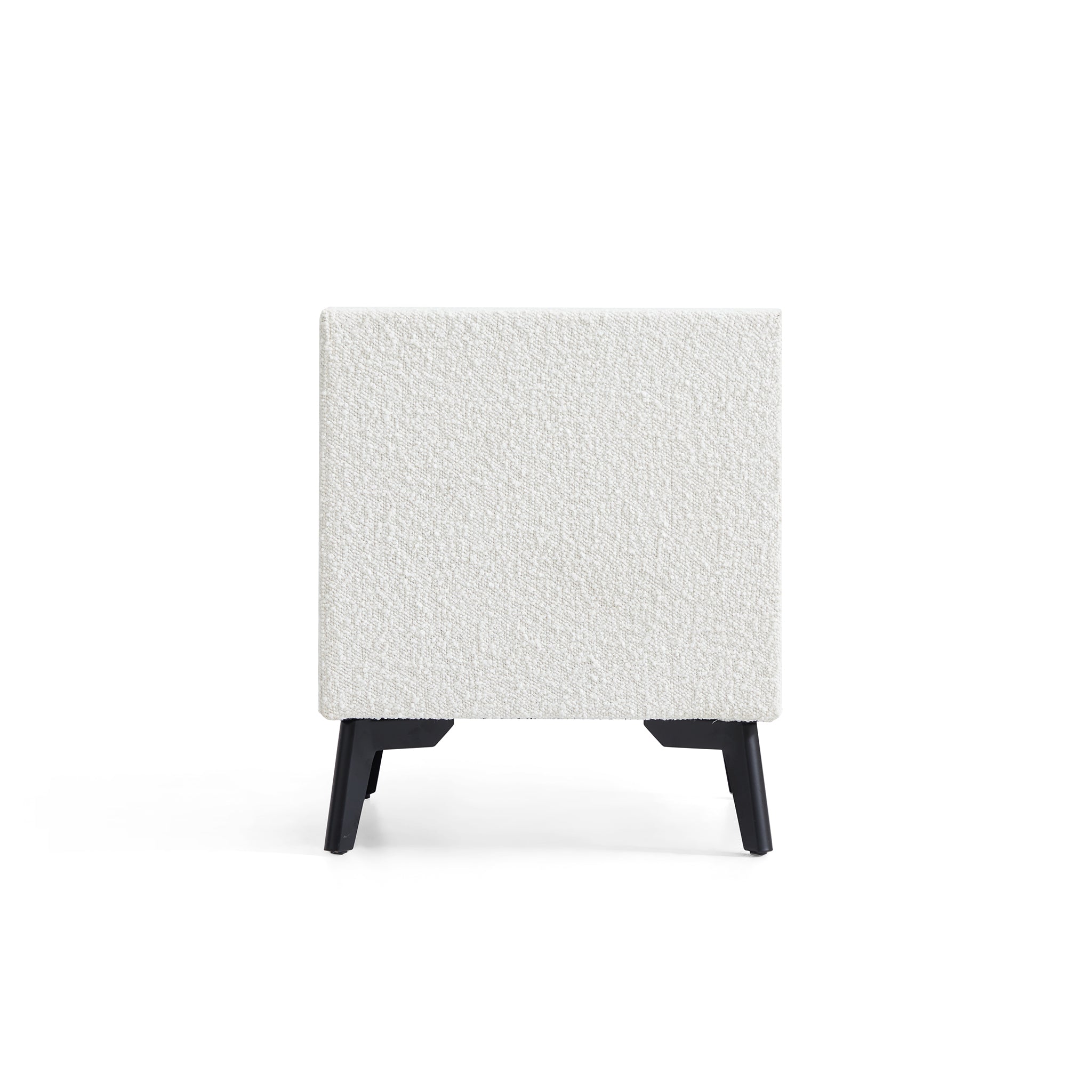 Cushy Boucle Fabric Nightstand